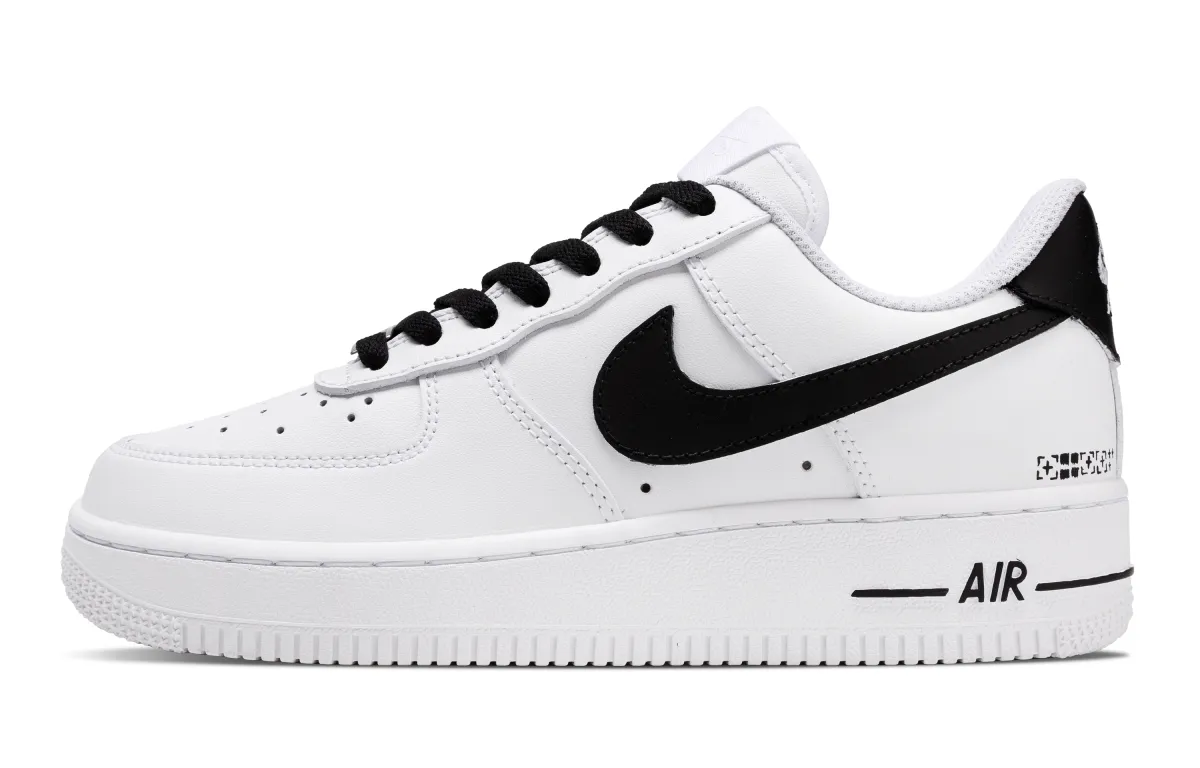 Nike Air Force 1 Symbol Print Abrasion Resistant Slip Resistant Low top Skateboard Shoes Women's White