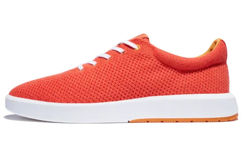 Timberland TRUECLOUD Skateboard Shoes Men's Low Top Orange Red/White