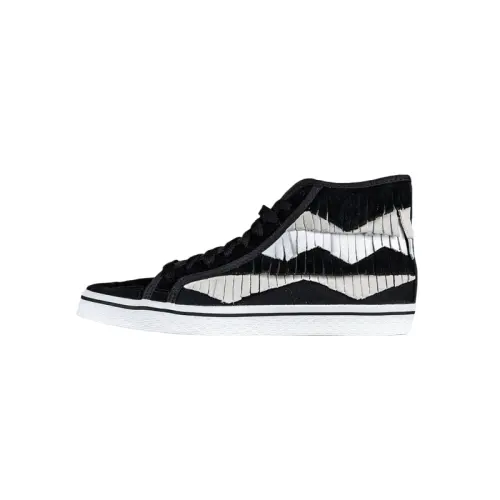 Adidas Originals Slip Resistant Abrasion Resistant Mid top Skateboard Shoes Women's Black
