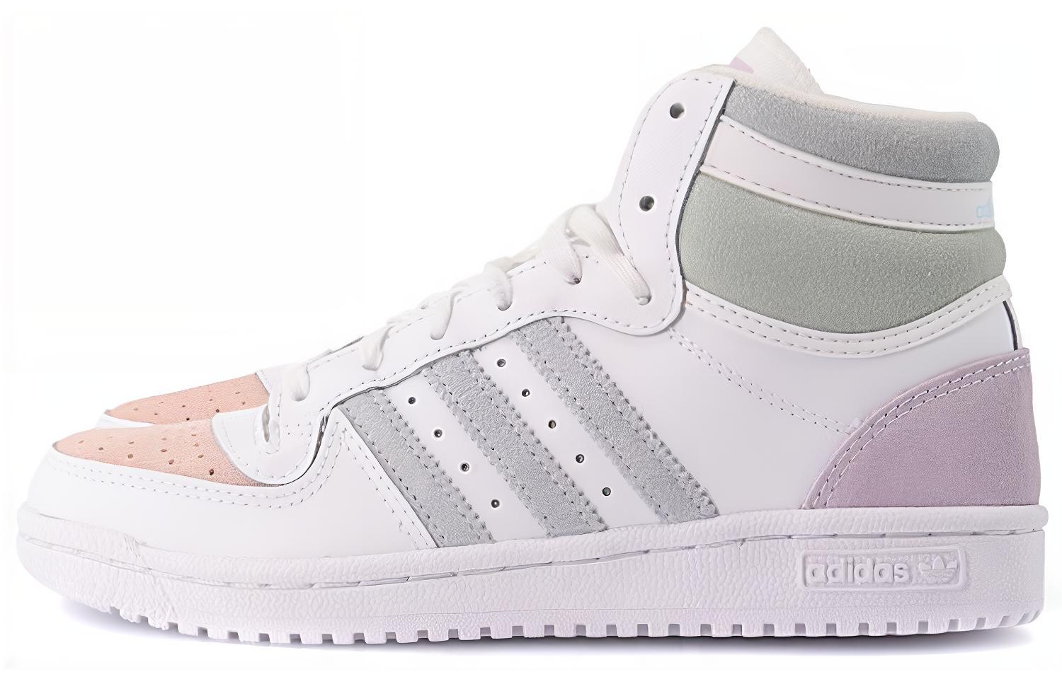 Женские кеды adidas originals Top ten RB (бело-оранжево-синие) — фото 3