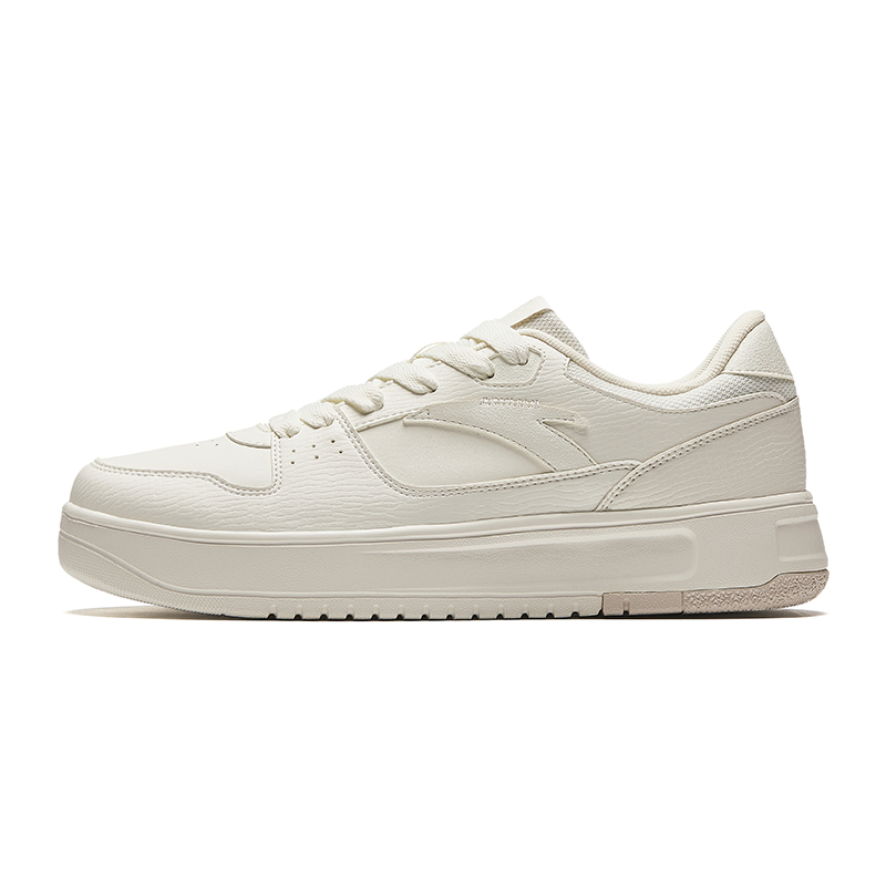 Anta Lightness White Sneakers Abrasion Resistant Lightweight Height Increasing