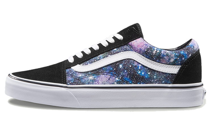 Vans Old Skool Star Print Skate Shoes Multi Color Black
