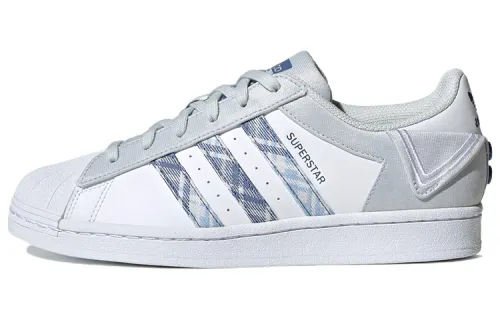 Adidas Originals Superstar 'White Gray Blue' Women's