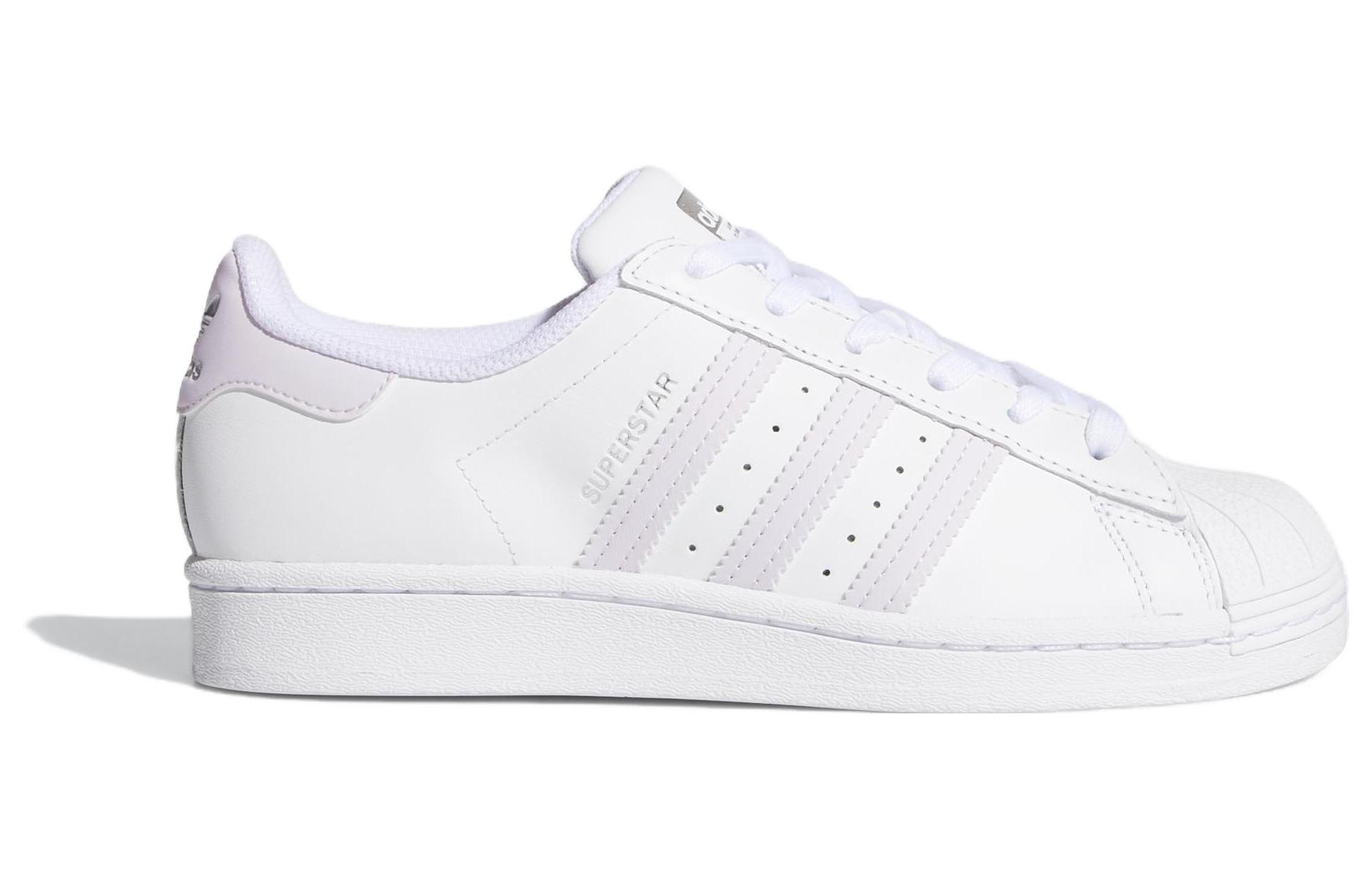 Женские кеды adidas originals SUPERSTAR (сиренево-белые) — фото 2