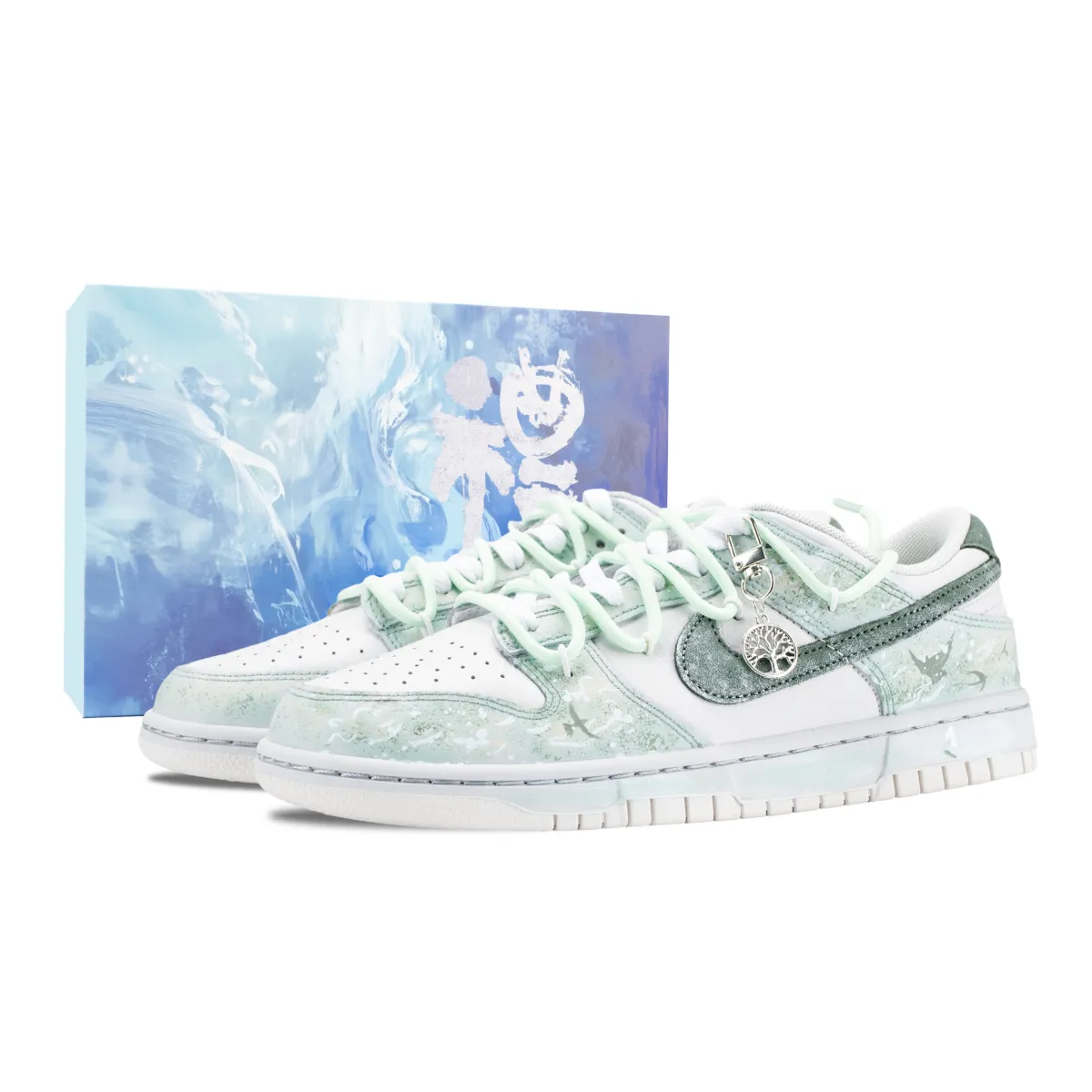 Nike Dunk Green Light Forest Slip Resistant Abrasion Resistant Slip Resistant Abrasion Resistant Low top