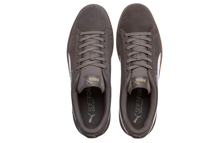 Кеды PUMA Smash v2 (серо-коричневые) — Серый / коричневый — фото 3