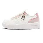 Li Ning Sourdough Abrasion Resistant Lightweight Height Increasing Low top Skateboard Shoes Women's Pink White