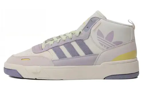 Adidas Originals Post Up Mid top Skateboard Shoes Unisex White Purple