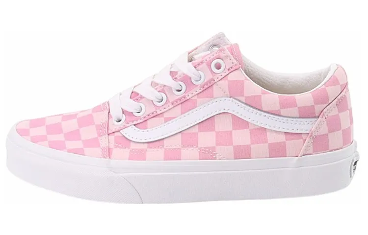 Vans Old Skool Abrasion Resistant Lightweight Low top Skateboard Shoes Unisex Cherry Blossom Pink