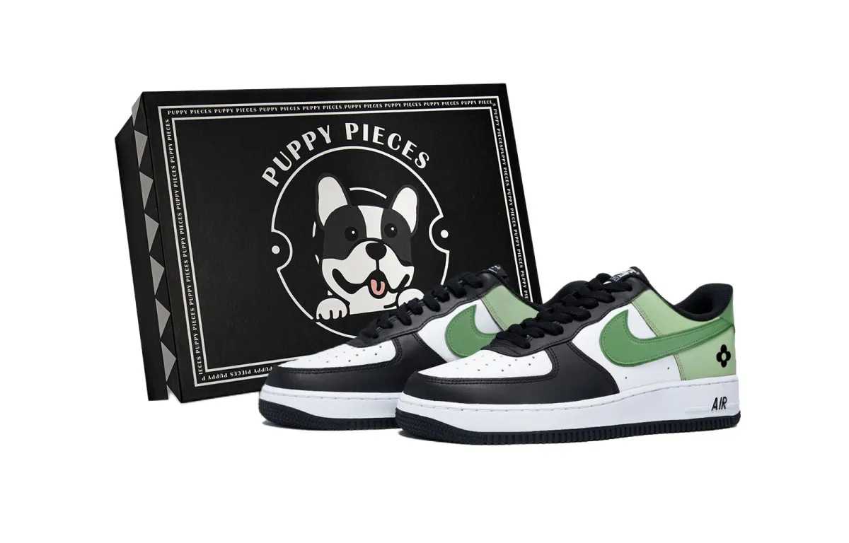 Nike Air Force 1 Rose Matcha, Premium Shoe Box Slip Resistant Low top Skateboard Shoes Men's White Green