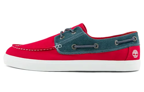 Timberland Skateboard Shoes Men's Low Top Cherry Red/White