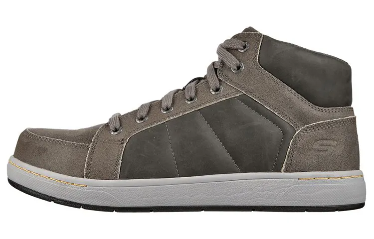 Skechers Work Watab Stirling St Mid top Skateboard Shoes Men's Charcoal