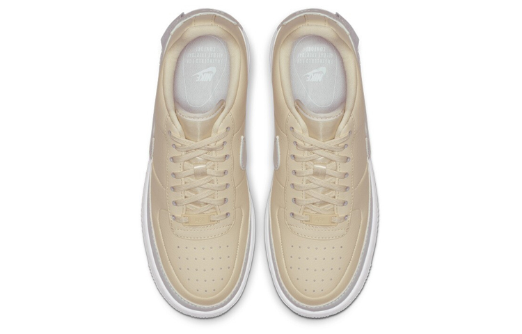 Женские кроссовки Nike Air Force 1 (бежевый) — Белый — фото 4