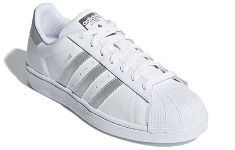 Кеды adidas Originals Superstar (бело-серебристые) — фото 2
