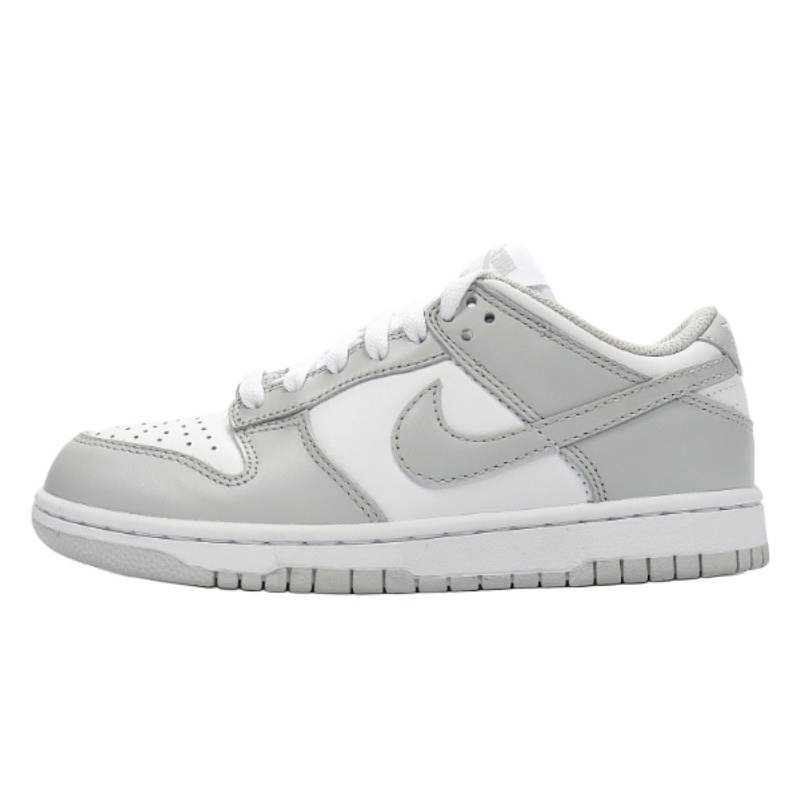 Nike Dunk Photon Dust Synthetic Leather Coverage Slip Resistant Low top Skateboard Shoes Women's Gray White