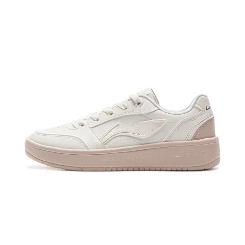 Li Ning Low top Skateboard Shoes Women's Mist White Silent Purple