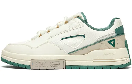 PEAK Sugar Free Puffy Shoes Breathable Low top Skateboard Shoes Women's Ecru Fruit Green
