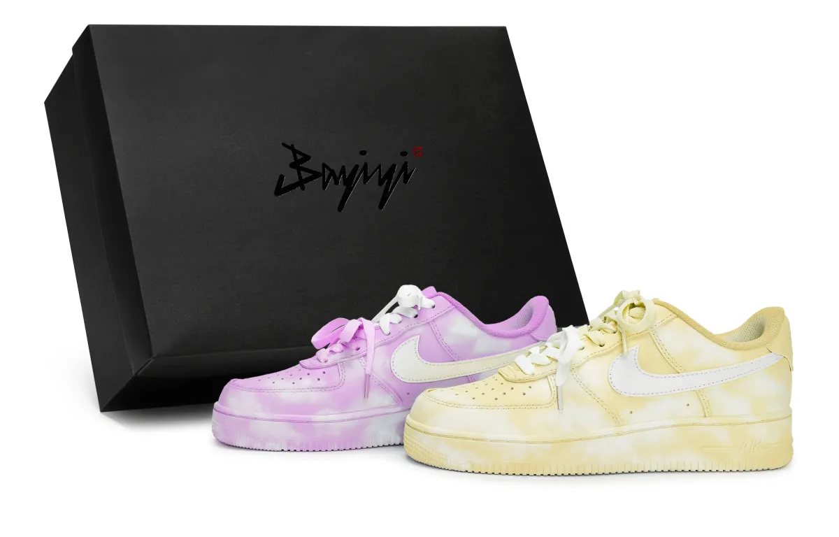 Nike Air Force 1 811 Manufacturing, Yunyin Fairy Tale Yellow Pink, Special Shoe Box Low top Skateboard Shoes Unisex