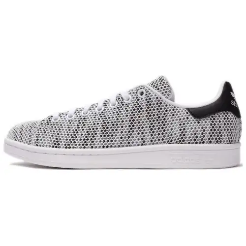 Adidas Originals Stan Smith Slip Resistant Abrasion Resistant Low top Skateboard Shoes Unisex White Black