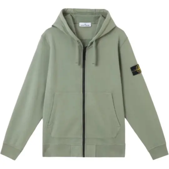 STONE ISLAND Stone Island мужская толстовка с капюшоном и карманом-кенгуру с длинными рукавами и молнией