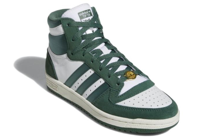 Женские кеды adidas originals Top ten Rb (бело-зеленые) — Белый / зелёный — фото 3