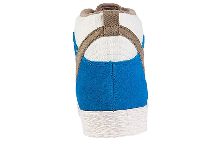 Мужские кеды Nike Dunk AC (бежевый / синий / хаки) — фото 5