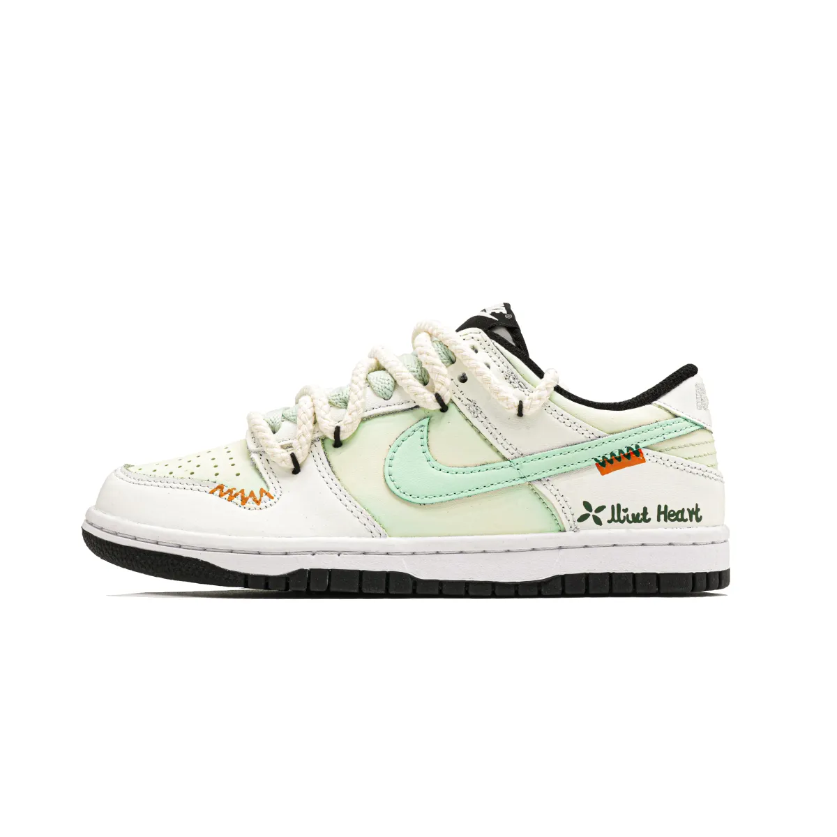 Nike Dunk Mint Ice Shoes Cushioning Abrasion Resistant Cushioning, Wear Resistant Low top Skateboard Shoes Unisex Ecru