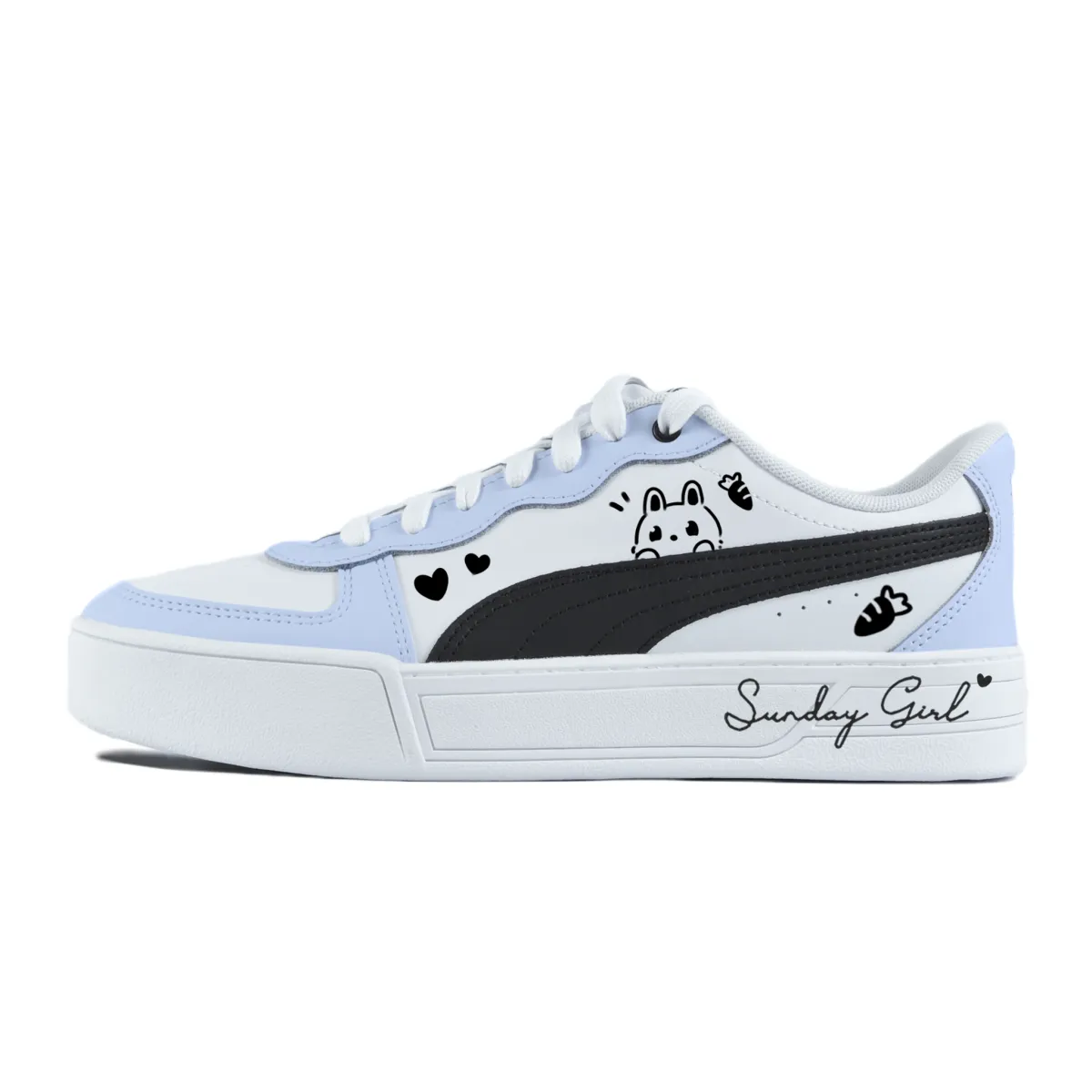PUMA Skye Abrasion Resistant Balance Low top Skateboard Shoes Women's Blue