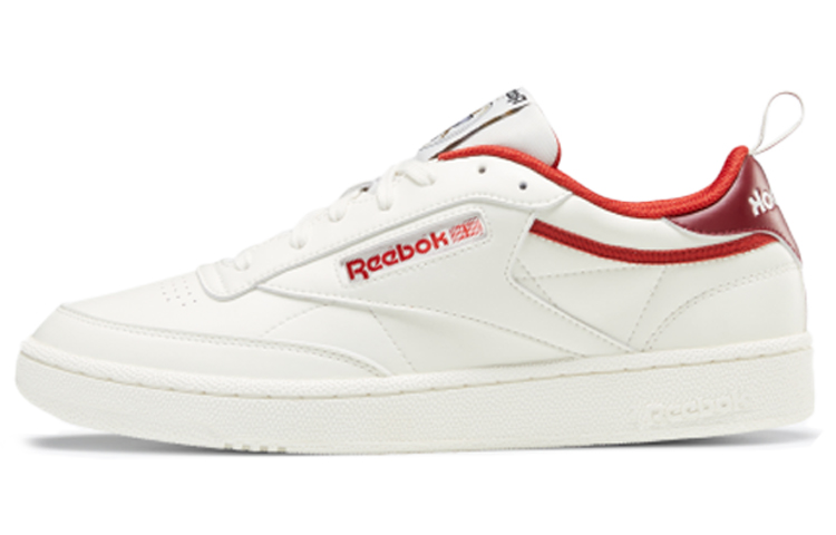 Кеды Reebok Club C 85 (красно-белые)