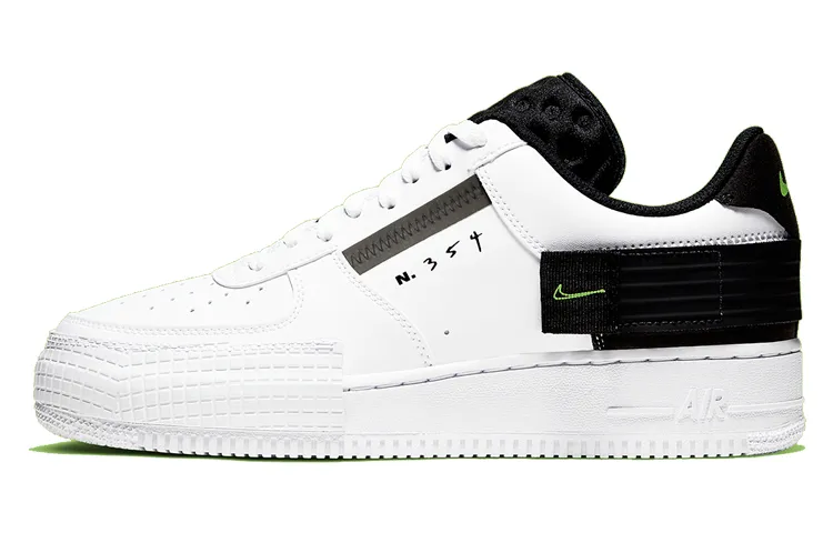 Nike Air Force 1 Type White Black Volt