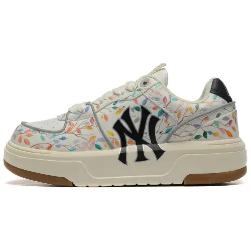 MLB Chunky Liner Skateboard Shoes Unisex Low Top Beige
