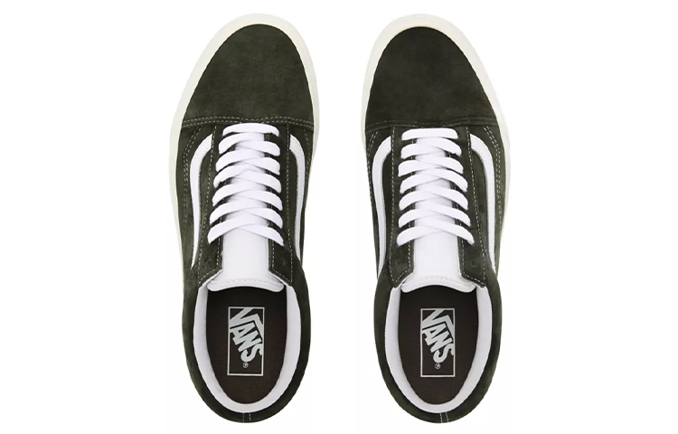 Кеды Vans Old Skool (темно-зеленые) — фото 4