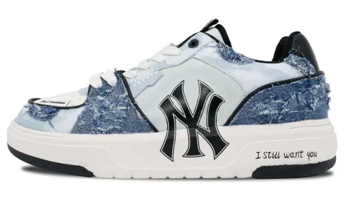 MLB Chunky Liner Ninth Inning Manufacturing, Denim World Abrasion Resistant Height Increasing Low top Skateboard Shoes