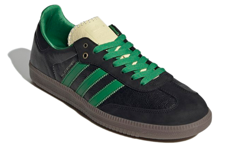 Кеды adidas originals x Wales Bonner Samba (черно-зеленые) — фото 3