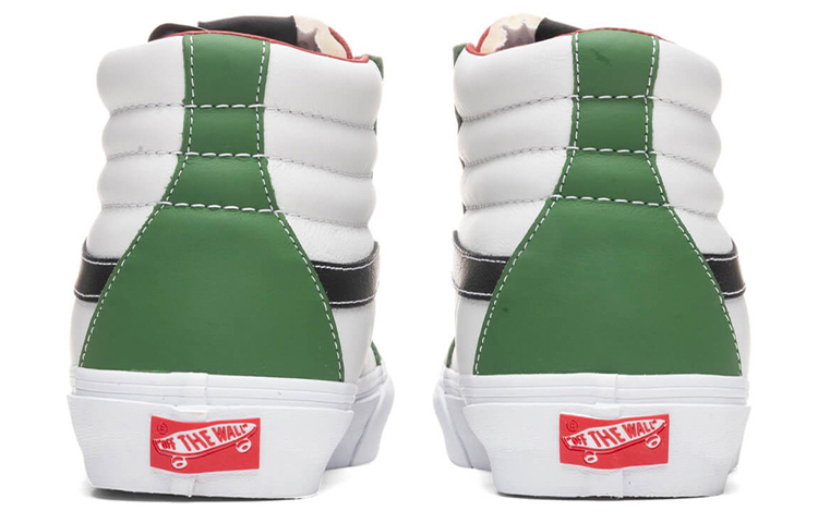 Кеды Vans SK8 Vault Reissue EF VLT LX (бело-зелено-красные) — фото 5