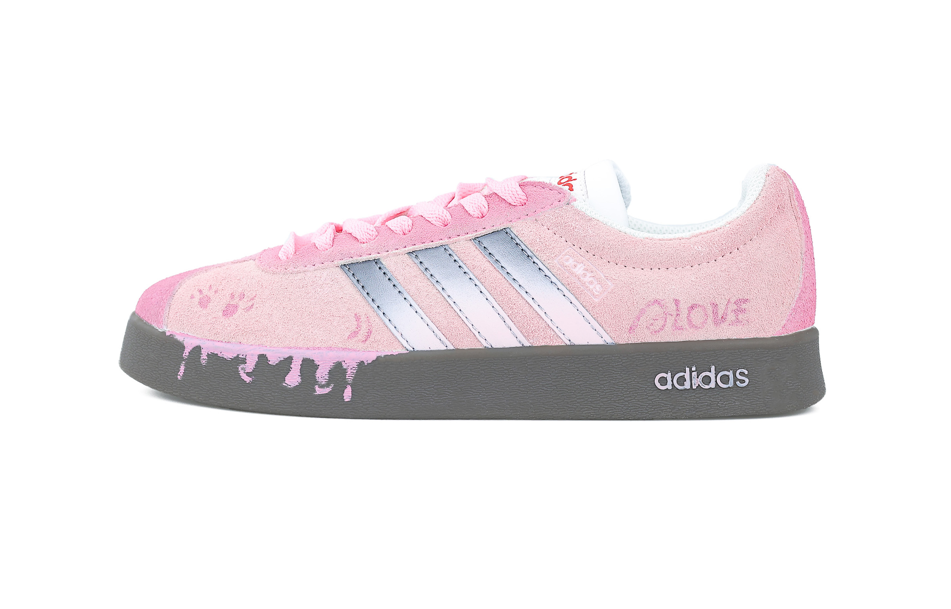 Adidas VL COURT 2.0 Synthetic Leather, Split Cow Leather Abrasion Resistant Lightweight Wear resistant And Lightweight