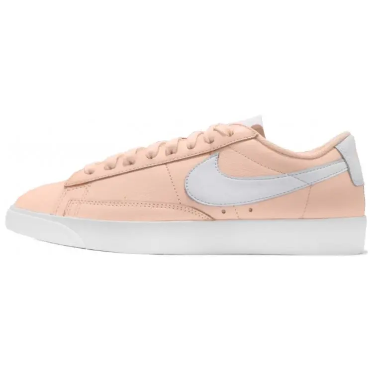 Nike Blazer Slip Resistant Abrasion Resistant Low top Skateboard Shoes Women's Pink White