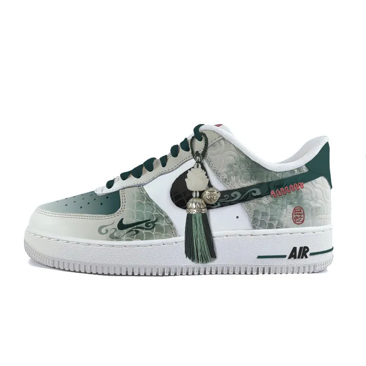 Nike Air Force 1 CNY'Year Of The Snake' Year Of The Snake Slip Resistant Abrasion Resistant Low top Skateboard Shoes