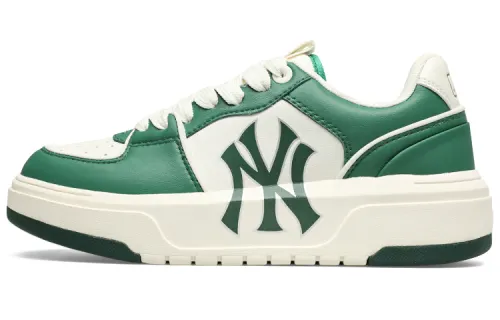 MLB Chunky Liner Basic New York Yankees Leather Comfortable Slip Resistant And Breathable Low top Skateboard Shoes