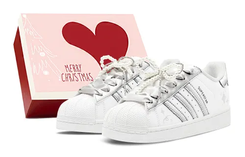 Adidas Originals SUPERSTAR Silver Moon Stars, Couple's, Elegant Romantic, Detachable Accessories