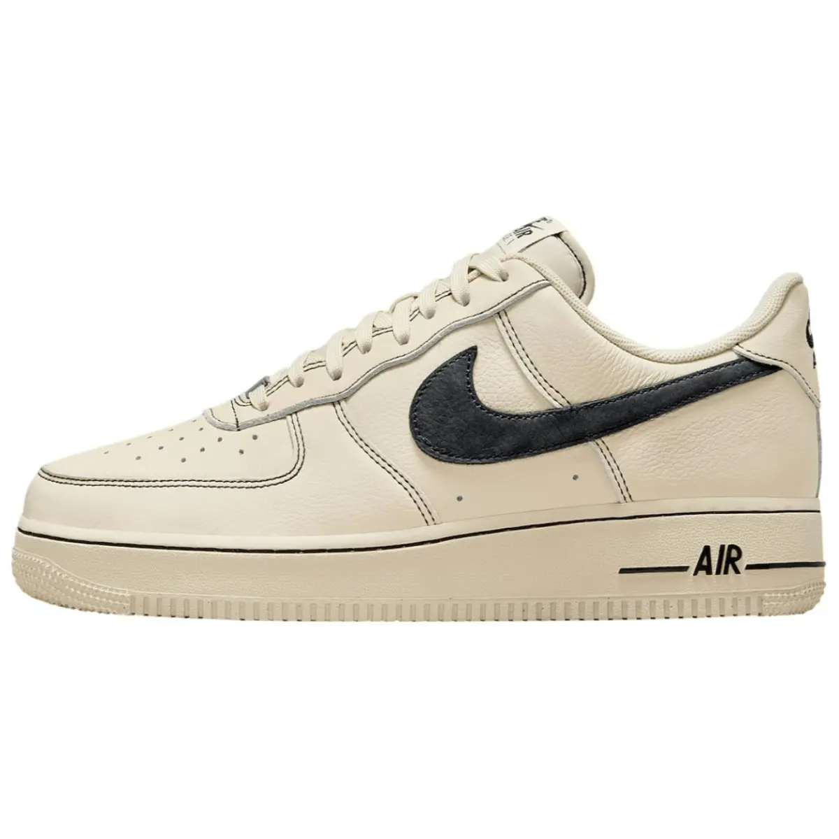 Nike Air Force 1 Cow Leather Low top Skateboard Shoes Men's Beige