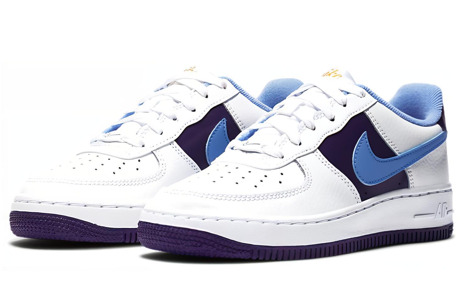 Женские кроссовки Nike Air Force 1 LV8 (сине-бело-черные) — Синий / белый / чёрный — фото 3