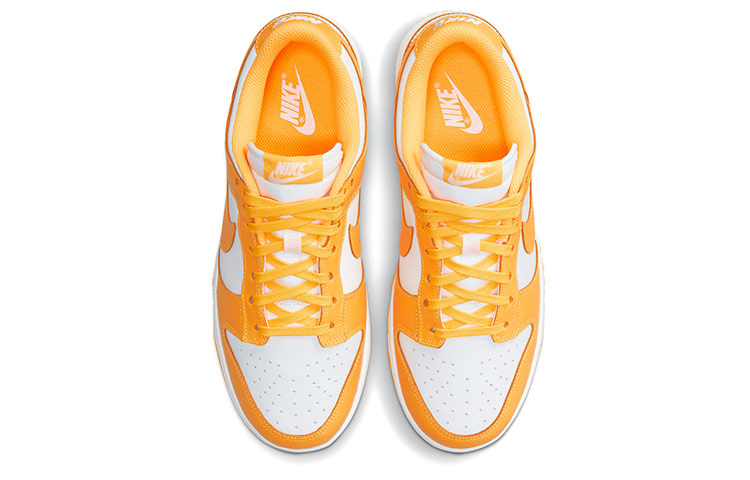 Женские кеды Nike Dunk (оранжевые) — фото 4