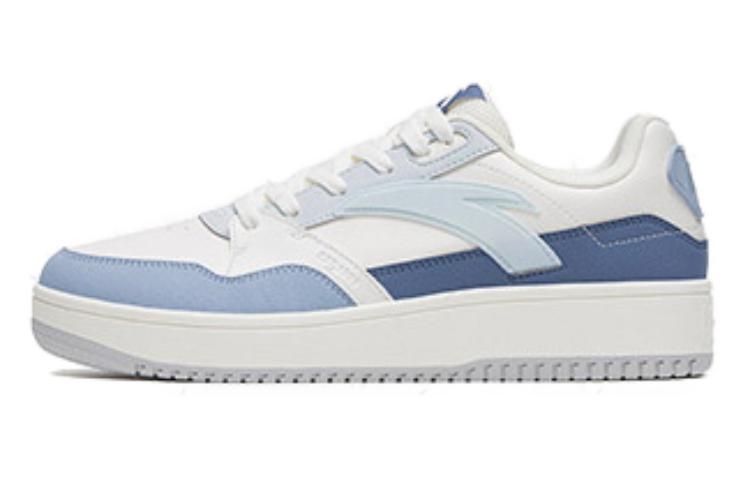 Anta 982GZ Slip Resistant Abrasion Resistant Low top Skateboard Shoes Men's White Blue