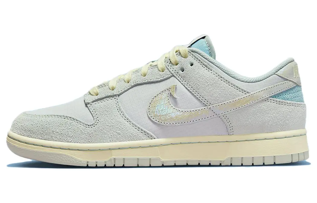 Nike Dunk Fishing Gone Fishing 'Light Silver And Ocean Bliss' Low top Skateboard Shoes Men's Gray Yellow
