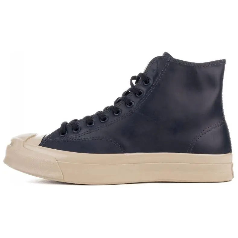Converse Jack Purcell Slip Resistant Abrasion Resistant High top Skateboard Shoes Men's Black
