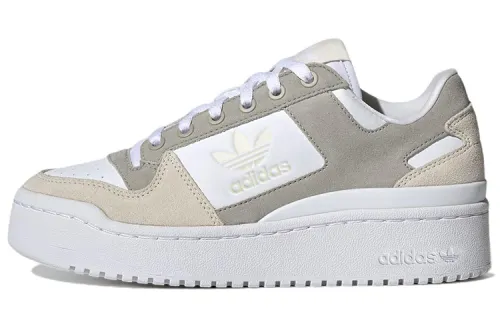 Adidas Originals FORUM Bold Abrasion Resistant Low top Skateboard Shoes Women's Gray White