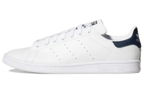 Adidas Originals StanSmith Abrasion Resistant Low top Skateboard Shoes Men's White Dark Blue