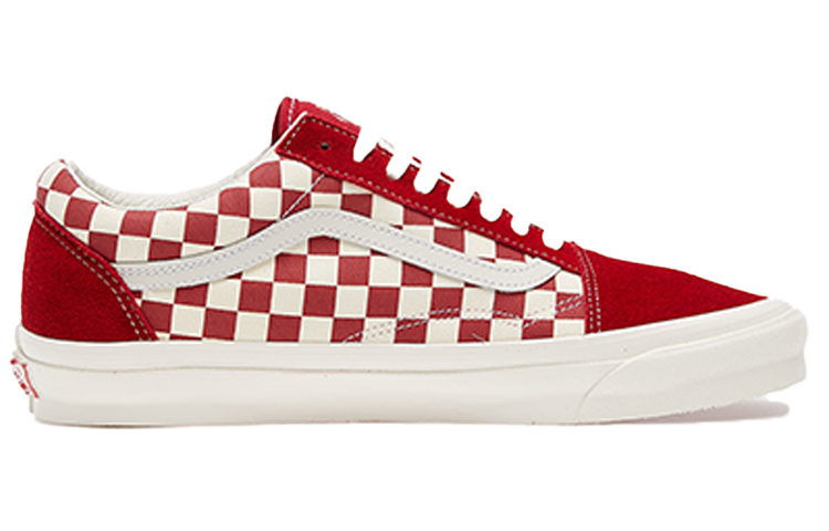 Кеды Vans Old Skool Vault Og LX (красно-белые) — фото 2