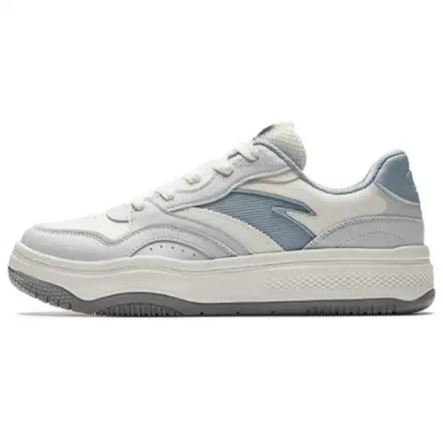 Anta Street Stubborn 2 Slip Resistant Abrasion Resistant Low top Skateboard Shoes Men's White Blue